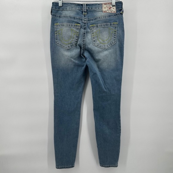 True Religion Jennie Curvy Mid Rise Super Skinny Jeans Women's Size 27 - Picture 3 of 8